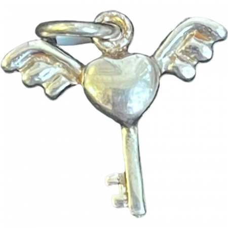 Pandantive Argint - Pandantiv din Argint 925 Jolie Silver, Model Cheita cu Aripi, 13 x 17 mm, 1.1 g