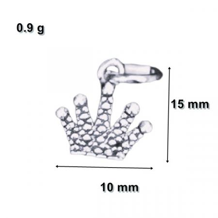 Pandantiv din Argint 925 Jolie Silver, Model Coroana, 15 x 10 mm, 0.9 g [3]