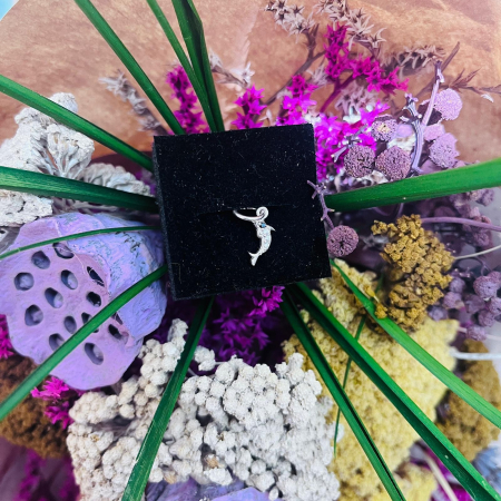 Pandantiv din Argint 925 Jolie Silver, Model Delfin cu Zirconii, 17 x 5 mm, 0.5 g [4]