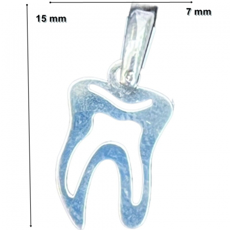 Pandantiv din Argint 925 Jolie Silver, Model Dinte, 15 x 7 mm, 0.6 g [1]