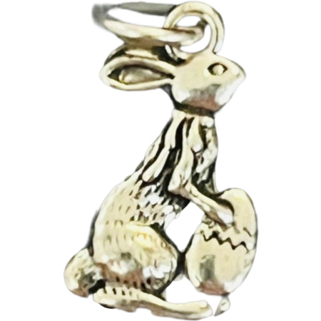 Cadouri și petreceri - Pandantiv din Argint 925 Jolie Silver, Model Iepuras cu Ou, 20 x 10 mm, 1.5 g