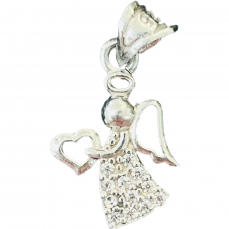 Pandantive Argint - Pandantiv din Argint 925 Jolie Silver, Model Inger Rodiat, 22 x 12 mm, 1.6 g