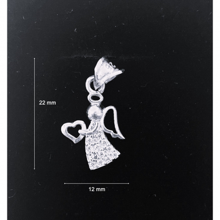 Pandantiv din Argint 925 Jolie Silver, Model Inger Rodiat, 22 x 12 mm, 1.6 g [1]