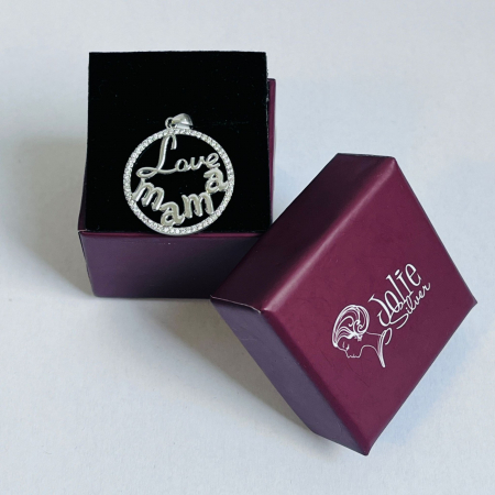 Pandantiv din Argint 925 Jolie Silver, Model Love Mama, 28 x 21 mm, 2.4 g [5]