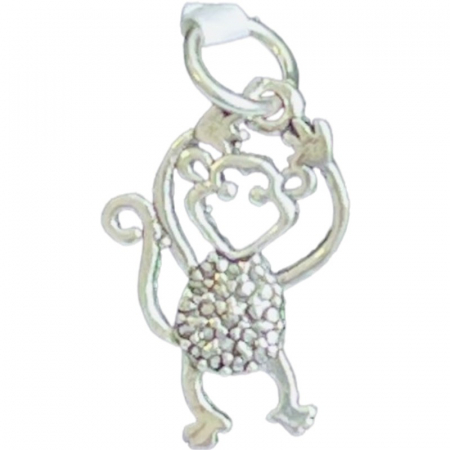 Bijuterii argint - Pandantiv din Argint 925 Jolie Silver, Model Maimuta, 25 x 14 mm, 1.4 g