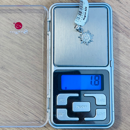 Pandantiv din Argint 925 Jolie Silver, Model Soare cu Zirconii, 20 x 14 mm, 1.8 g [4]