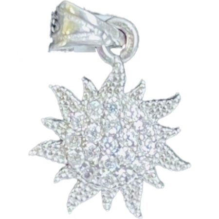 Pandantive Argint - Pandantiv din Argint 925 Jolie Silver, Model Soare cu Zirconii, 20 x 14 mm, 1.8 g