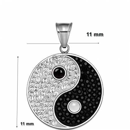 Pandantiv din Argint 925 Jolie Silver, Model Ying si Yang, 11 x 11 mm, 1.2 g [3]