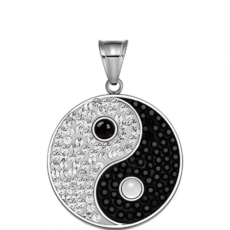 Bijuterii argint - Pandantiv din Argint 925 Jolie Silver, Model Ying si Yang, 11 x 11 mm, 1.2 g