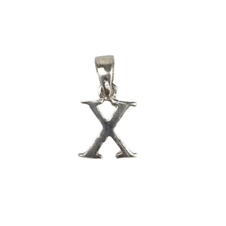 Bijuterii argint - Pandantiv din Argint 925, Litera X