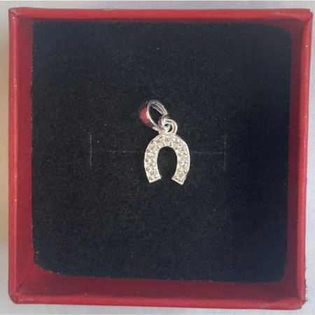 Pandantive Argint - Pandantiv din Argint 925 Potcoava cu Pietre, 0.66 g