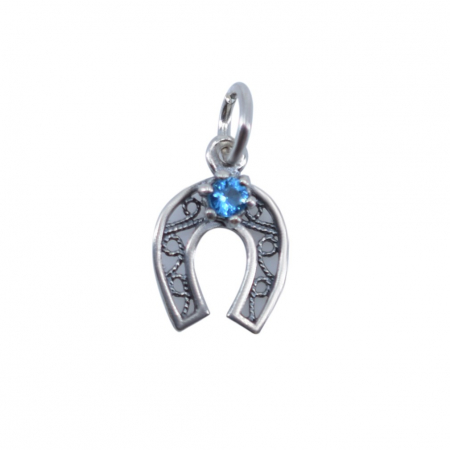 Pandantiv din Argint 925 Potcoava Filigran cu Piatra [3]
