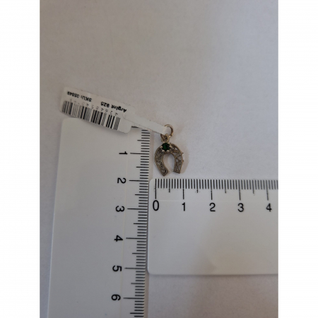 Pandantiv din Argint 925 Potcoava Filigran cu Piatra [7]