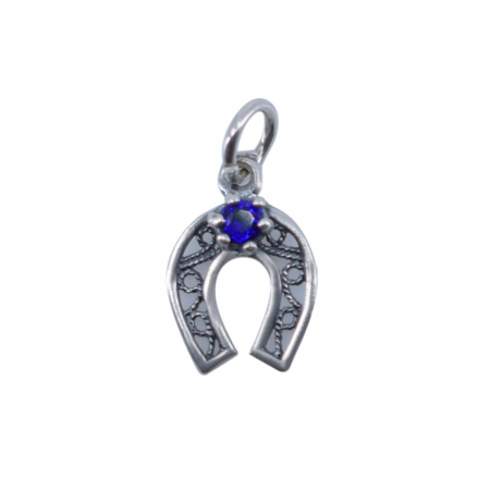 Pandantiv din Argint 925 Potcoava Filigran cu Piatra [5]