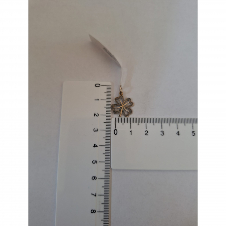 Pandantiv din Argint 925 Trifoi Patinat, 0.77 g [2]