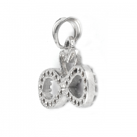 Pandantiv Infinit cu Inima, Argint 925, 1.5 cm x 2 cm [4]