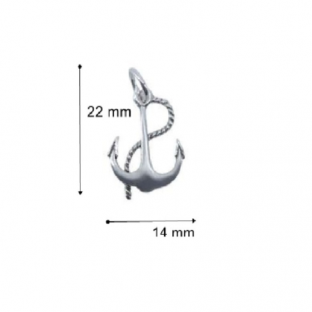 Pandantiv, Jolie Silver, Argint 925, Model Ancora, 22 x 14 mm, 0.9 g [2]