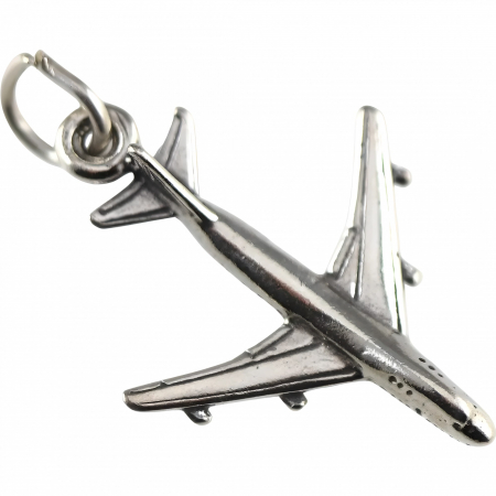 Bijuterii argint - Pandantiv, Jolie Silver, Argint 925, Model Avion, 25 x 20 mm, 1.2 g