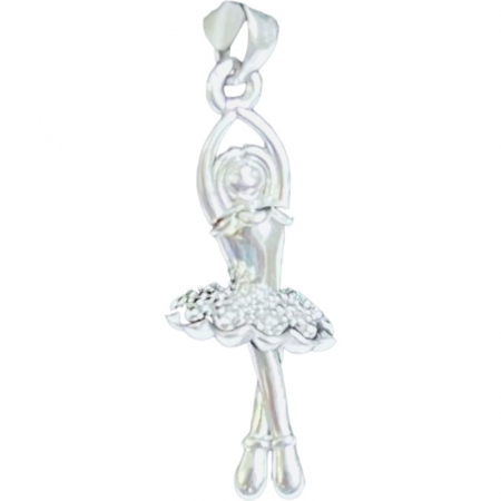 Sub 99 Lei - Pandantiv, Jolie Silver, Argint 925, Model Balerina Delicata, 25 x 8 mm, 1.7 g