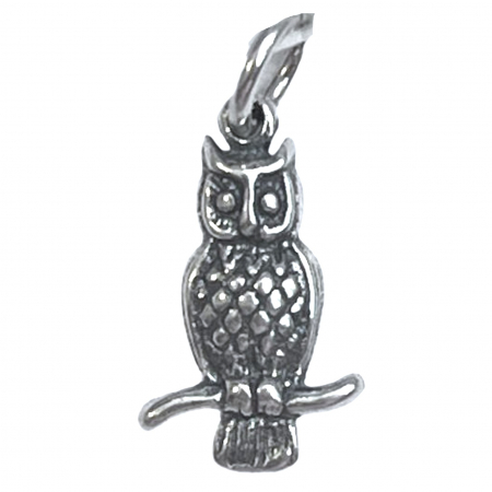 Bijuterii argint - Pandantiv, Jolie Silver, Argint 925, Model Bufnita Pe Creanga, 1.5 g, 2 x 1 cm
