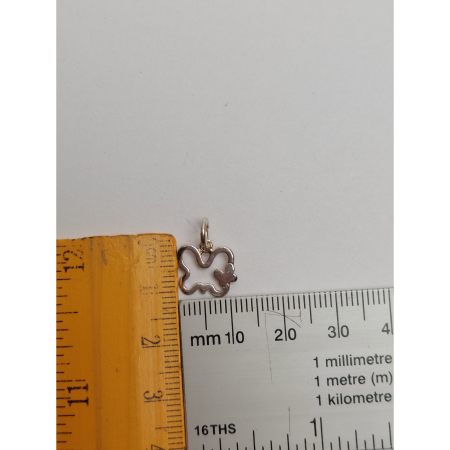 Pandantiv, Jolie Silver, Argint 925, Model Fluture Dublu, 0.9g, 1.2 cm x 1.2 cm [2]