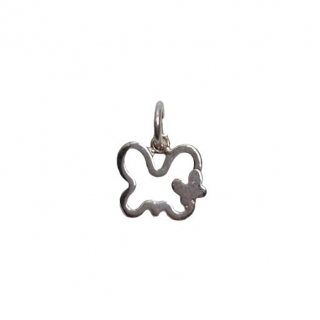 Bijuterii argint - Pandantiv, Jolie Silver, Argint 925, Model Fluture Dublu, 0.9g, 1.2 cm x 1.2 cm