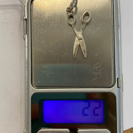 Pandantiv, Jolie Silver, Argint 925, Model Foarfeca, 2.2 g, 27x15 mm [2]