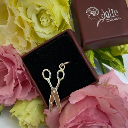 Pandantiv, Jolie Silver, Argint 925, Model Foarfeca, 2.2 g, 27x15 mm [4]