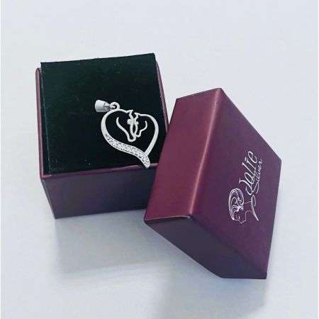Pandantiv, Jolie Silver, Argint 925, Model Horses in Love, 16 x 20 mm, 1.6 g [3]