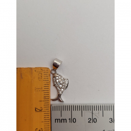 Pandantiv, Jolie Silver, Argint 925, Model Peste cu Pietre, 1.2 G, 1.5 x 0.8 Cm [2]