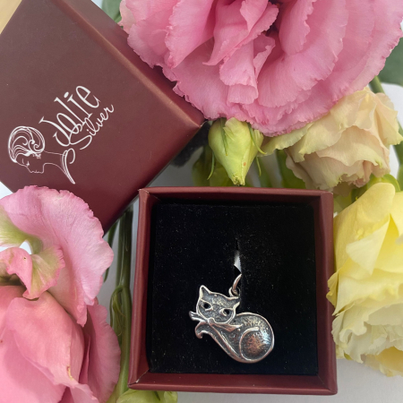 Pandantiv, Jolie Silver, Argint 925, Model Pisica, 1.4 g, 12x18 mm [3]