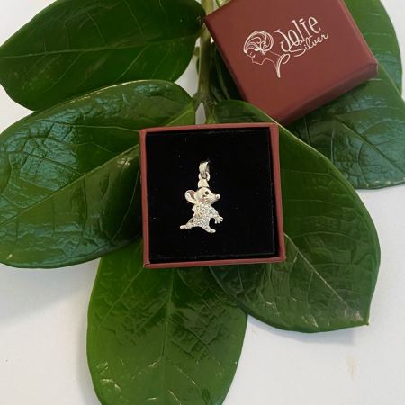 Pandantiv, Jolie Silver, Argint 925, Model Soricel cu Zirconii, 1 g, 15x10 mm [1]