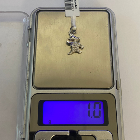 Pandantiv, Jolie Silver, Argint 925, Model Soricel cu Zirconii, 1 g, 15x10 mm [4]