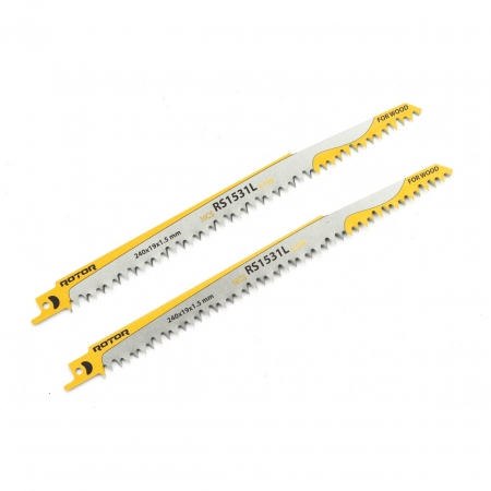 Panza fierastrau pendular pentru Lemn 240x19x1,5 mm Set 2 buc ROTOR RS1531L [1]