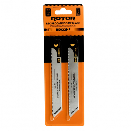 Bricolaj - Panza fierastrau sabie pentru Lemn/Cuie/Metal 150x19x09 mm Set 2 buc ROTOR RS922HF