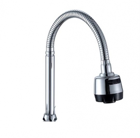 Para flexibila Zerix de baterie, cu comanda, cromata, 2 setari jet [0]