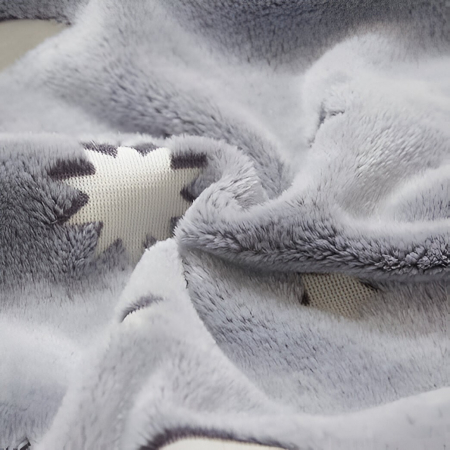 Patura Fosforescenta, Flippy, Moale, Pufoasa, Lumineaza in Intuneric, 1.5x2 m, Model Cer Instelat, Gri [8]