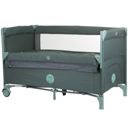 Patut pliabil Chipolino Relax pine linen cu laterala culisanta [0]
