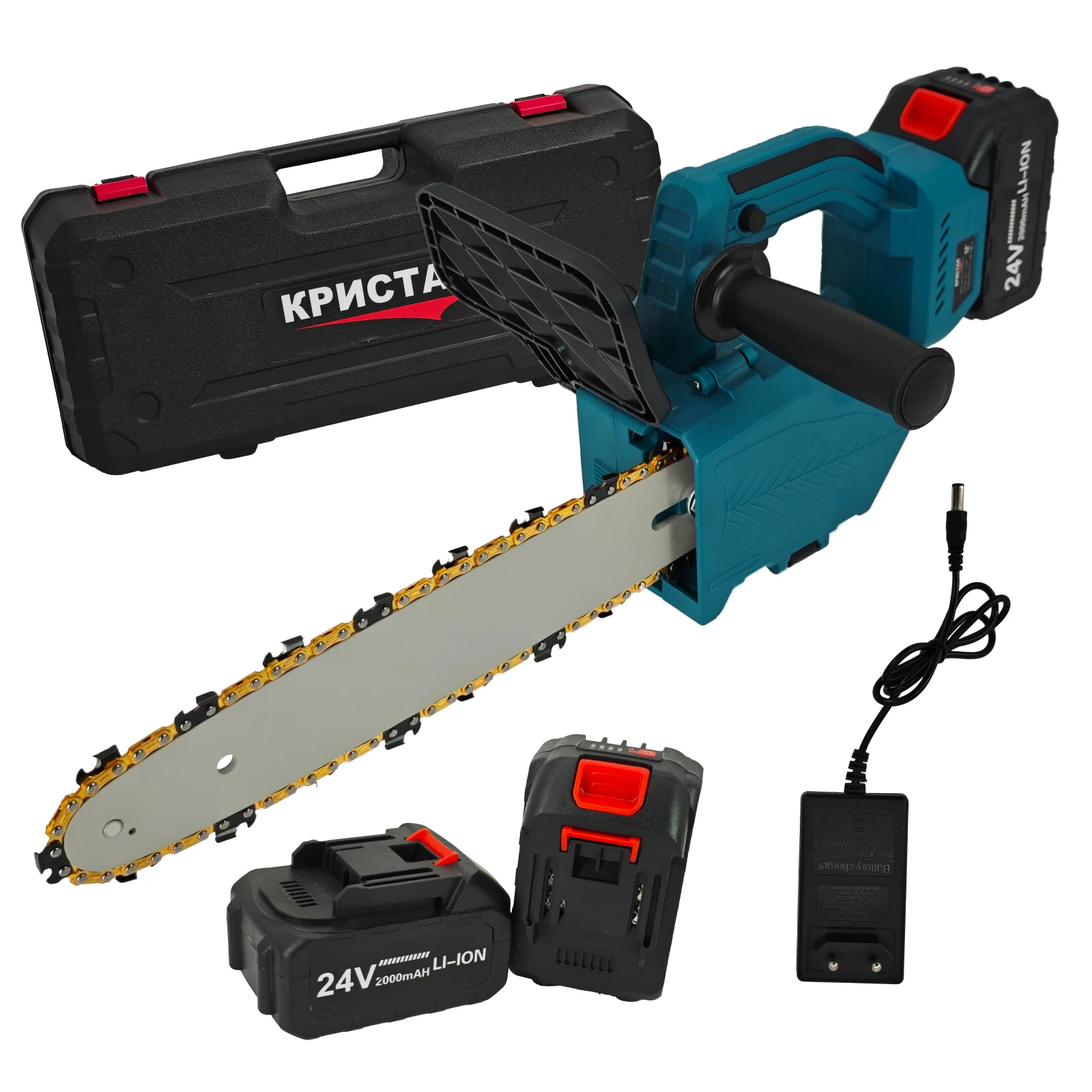 Drujba cu acumulator DDT-CRISTAL, 24 V, 2 Ah, lama de 35 cm, ungere automata, 2 acumulatori [5]