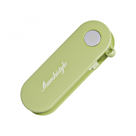 Ustensile de bucatarie - Peeler pentru Legume si Fructe, Flippy, 3.6 x 9.1 cm, Multifunctional, Curatator Pliabil, din ABS si Otel Inoxidabil, Verde
