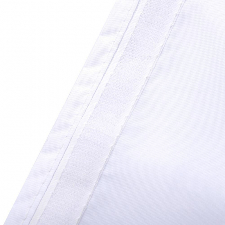 Perete Lateral Cort Evenimente 18 m, Flippy, material textil oxfort 700D Alb [3]