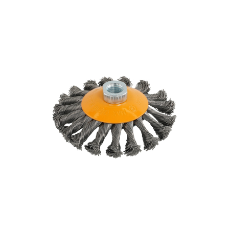 Consumabile, piese și accesorii - Perie de sarma conica cu noduri ROTOR 115mm M14