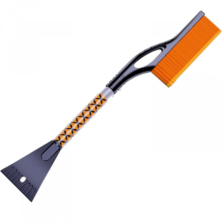 Pentru Casa si Camping - Perie de Zapada cu Racleta pentru Masina, Flippy, Multifunctionala, Demontabila, cu Maner Antiderapant, Aluminiu, Plastic, Fragmentarea Ghetii de pe Parbriz, Solutia pentru Iarna, pentru Dezghetare, 6