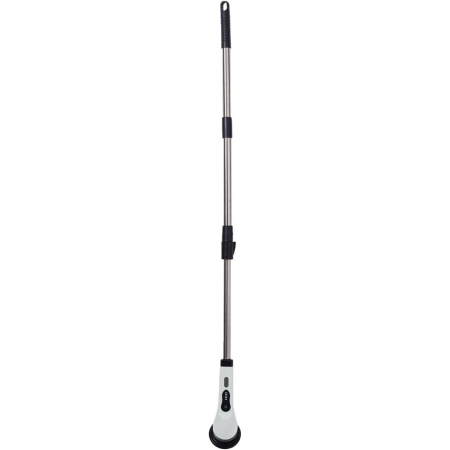 Perie Electrica de Curatare, Flippy, pentru Gresie, Baie, Bucatarie, 25x20x9.5 cm, cu 9 Capete, Maner Extensibil Detasabil 84-127cm, Incarcare USB-Type C, Rotire 360 de Grade, 3000 mAh, Culoare: Alb [14]