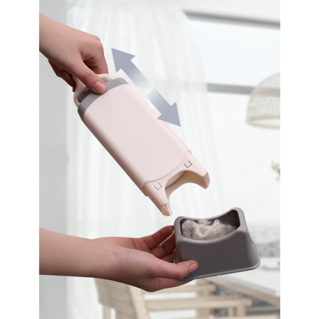 Perie Electrostatica, Flippy, Pentru Curatarea Parului de pe Haine si Tapiterii, 2 Fete, Autocuratare, 33 x 7.5 cm, Gri [5]