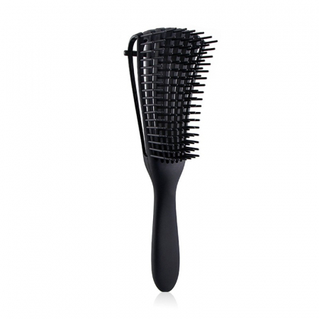 Ingrijire personala si Cosmetice - Perie flexibila pentru descalcire par cret umed si uscat, Flippy, Negru