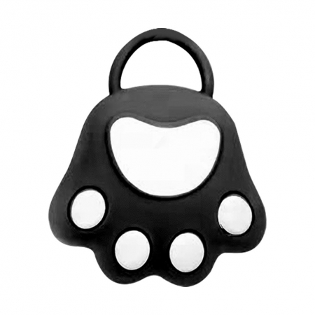 Ingrijire par si Accesorii - Perie pentru Masajul Scalpului, Perie pentru Sampon, Labuță de Pisică, Dimensiune 7x8 cm, Curatarea si Mentinerea Curata a Parului, Negru