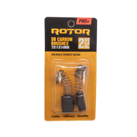 Perii de carbune ROTOR 5B pentru flex 180, 7 x 11 x 14 mm, set 2 bucati [1]