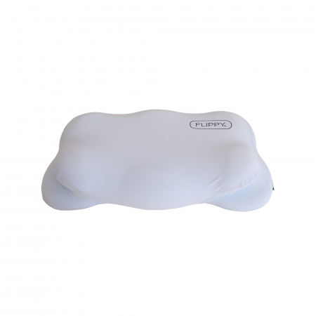 Pentru Casa si Camping - Perna Ergonomica, Flippy, pentru Copii 2-5 Ani, Antibacteriana, 5D, Revenire Lenta, 38 x 67 x 4/6 cm, Albastru