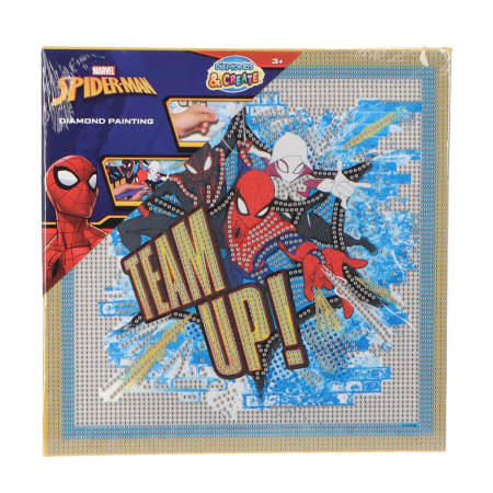 Jucarii, Copii & Bebe - Pictura cu diamante, Spiderman, 29 x 29 cm